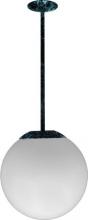 Dabmar D7515-18-VG - 16" CEILING GLOBE FIX 18" DROP 50W MH 120V