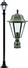 Dabmar GM1301-LED6-BZ - DANIELLA POST LIGHT FIX W/ CLEAR GLASS LED 6W 85-265V