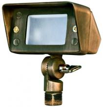 Dabmar LV-LED116-WBS - CAST BRASS MINI FLOOD LIGHT 2.5W JC-LED 12V