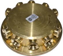 Dabmar UWB-10 - SOLID BRASS UNDERWATER CONNECTION BOX 9 LIGHT