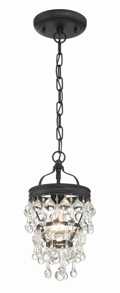 Calypso 1 Light Matte Black Mini Pendant