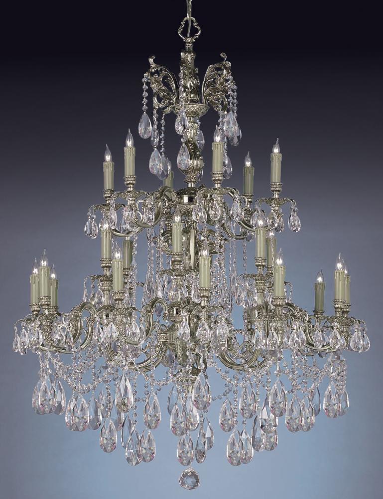 Crystorama Novella 24 Light Clear Swarovski Strass Crystal Chandelier