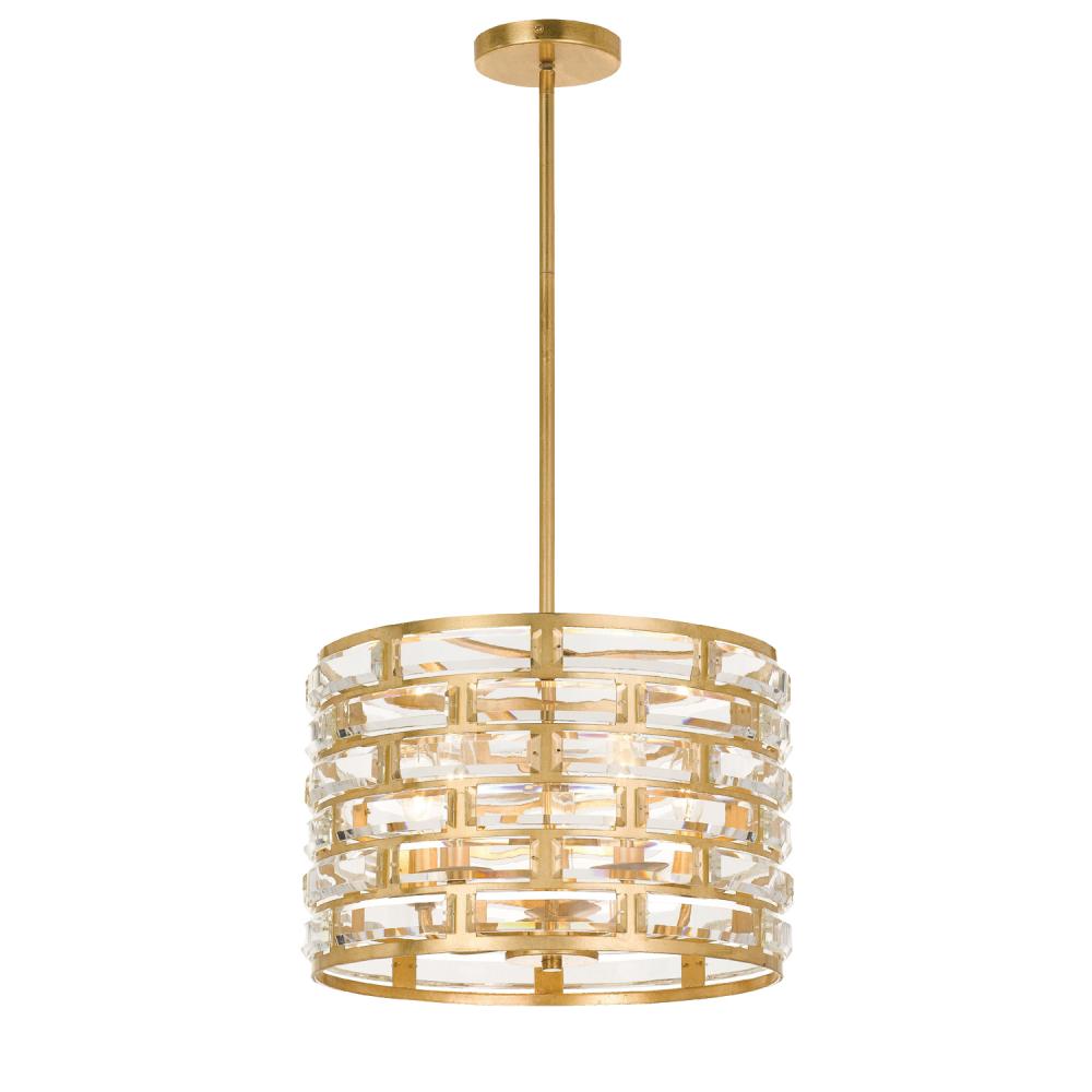 5 Light Antique Gold Chandelier