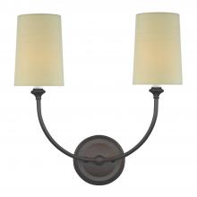 Crystorama 2242-DB - Libby Langdon Sylvan 2 Light Dark Bronze Sconce