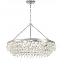 Crystorama 275-CH - Calypso 6 Light Crystal Teardrop Polished Chrome Chandelier