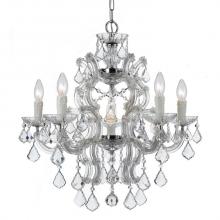 Crystorama 4335-CH-CL-S - Maria Theresa 6 Light Swarovski Strass Crystal Chrome Chandelier