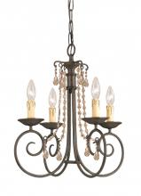 Crystorama 5204-DR-GTS - Crystorama Soho 4 Light Mini Chandelier