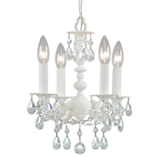 Crystorama 5514-WW-CL-MWP - Paris Market 4 Light Wet White Mini Chandelier