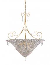 Crystorama 5907-BG-VIOLET - Signature 10 Light Violet Crystal Chandelier