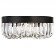 Crystorama ALI-B2005-CZ - Alister 5 Light Charcoal Bronze Flush Mount