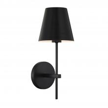 Crystorama XAV-B8321-MK - Xavier 1 Light Matte Black Sconce