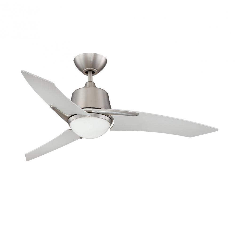 Scimitar 44 in. LED Satin Nickel Ceiling Fan