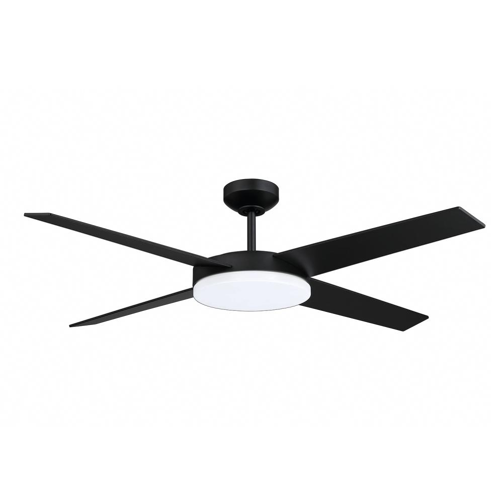 LOPRO 52 in. Black DC motor Ceiling Fan