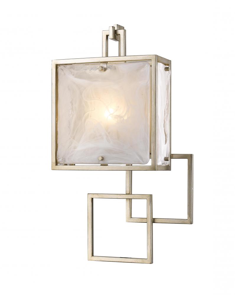 Skyler 1 Light Wall Sconce - Silver Leaf