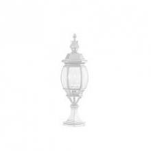 Trans Globe 4070 WH - Francisco 20.5" Postmount Lantern