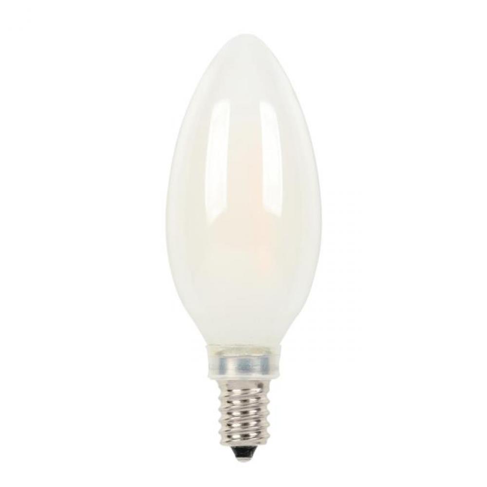 4W B11 Filament LED Dimmable Soft White 2700K E12 (Candelabra) Base, 120 Volt, Box