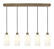  125B-5P-BB-G434-7WH - Crown Point - 5 Light - 37 inch - Brushed Brass - Linear Pendant