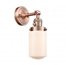  203SW-AC-G311-LED - Dover - 1 Light - 5 inch - Antique Copper - Sconce