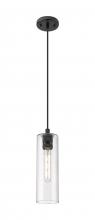  434-1P-BK-G434-12SDY - Crown Point - 1 Light - 5 inch - Matte Black - Pendant