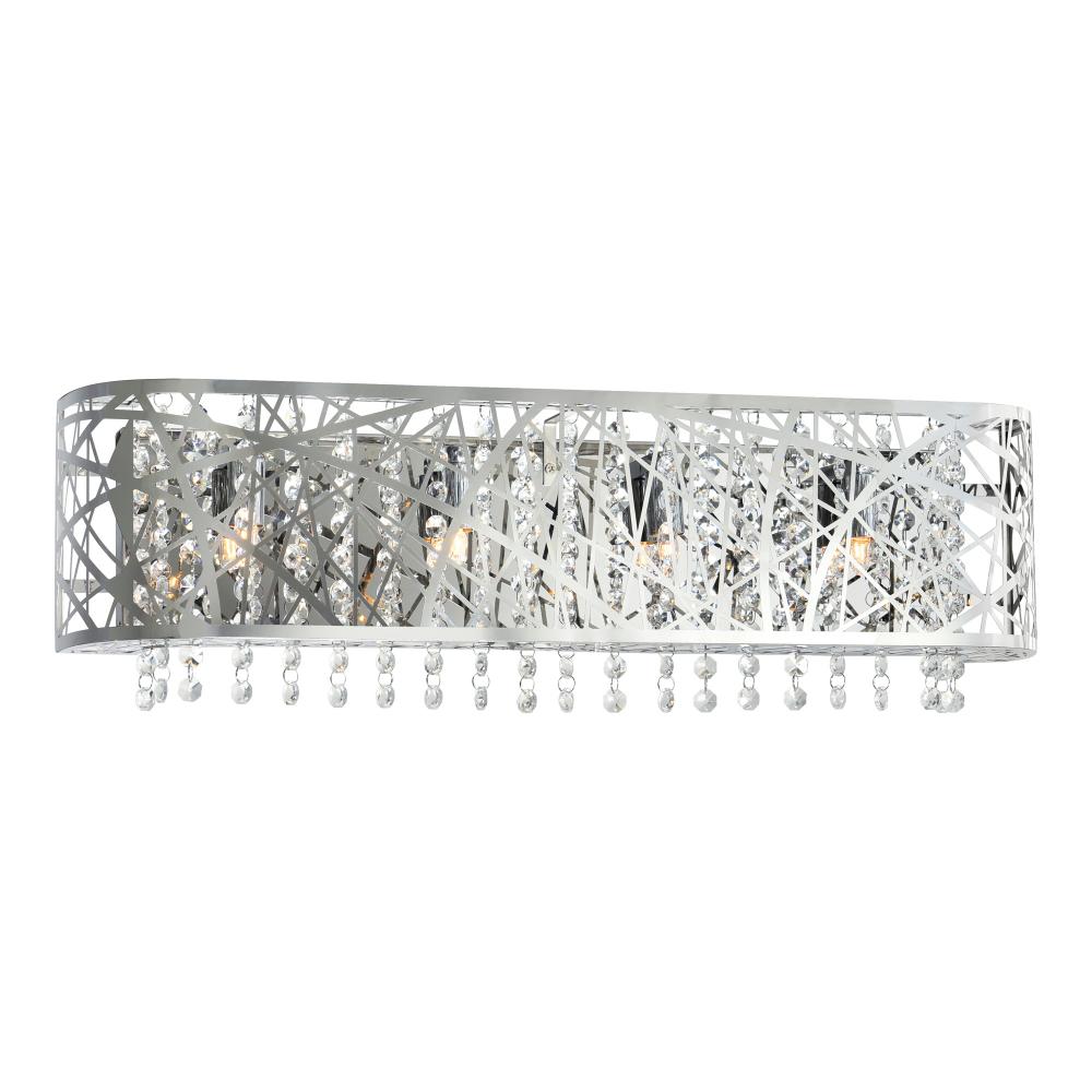 Eternity 4 Light Vanity Light With Chrome Finish