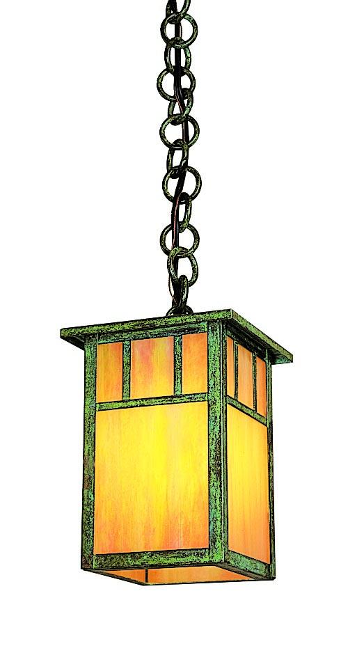 4" huntington one light pendant, double t-bar overlay