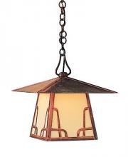 Arroyo Craftsman CH-12BF-VP - 12" carmel pendant with bungalow overlay