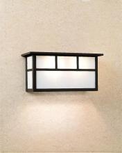 Arroyo Craftsman HS-14SDTOF-BZ - 14" huntington short body sconce with double t-bar overlay