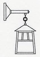 Arroyo Craftsman RB-8OF-VP - 8" raymond wall mount