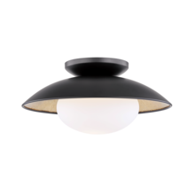 Mitzi by Hudson Valley Lighting H368601M-BLK/GL - Cadence Semi Flush