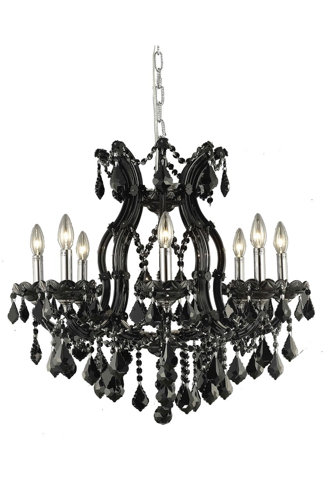 Maria Theresa 9 light Black Chandelier