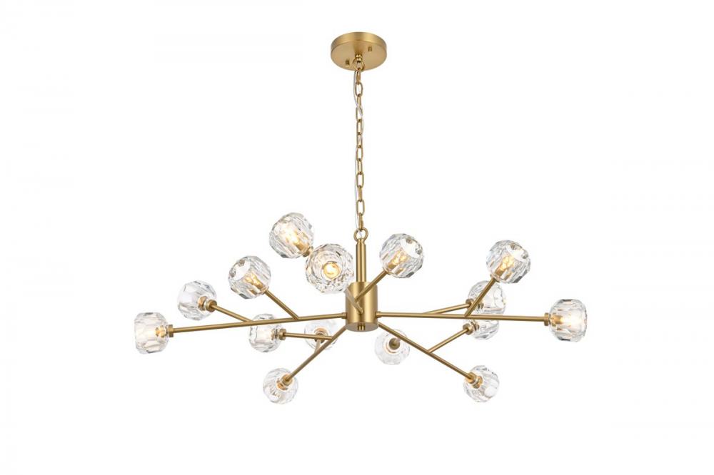 Graham 15 Light Pendant in Gold