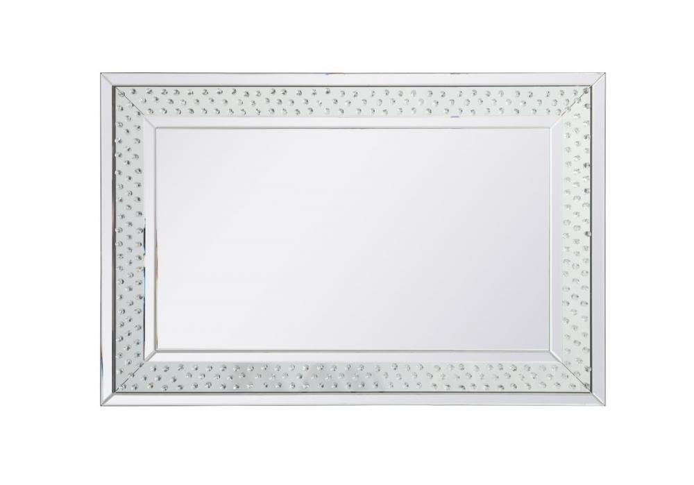 Sparkle Collection Crystal Mirror 32x48 Inch