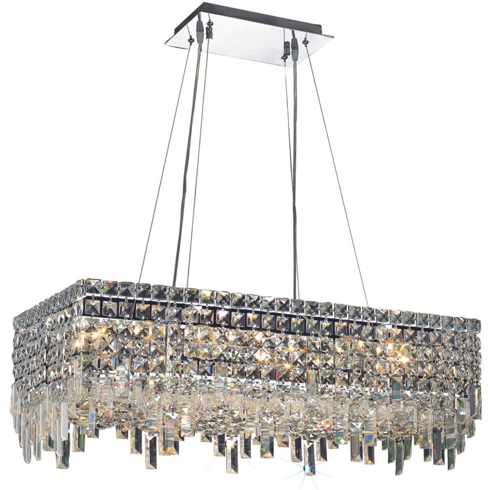 MaxIme 16 Light Chrome Chandelier Clear Royal Cut Crystal