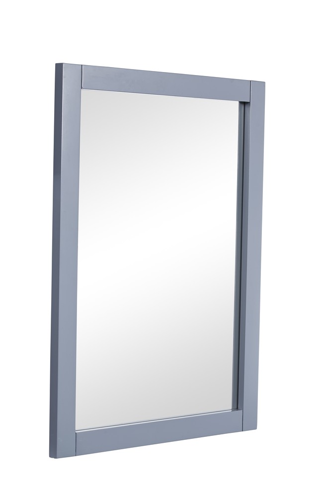 Park Avenue 22 In. Contemporary  Mirror In Grey