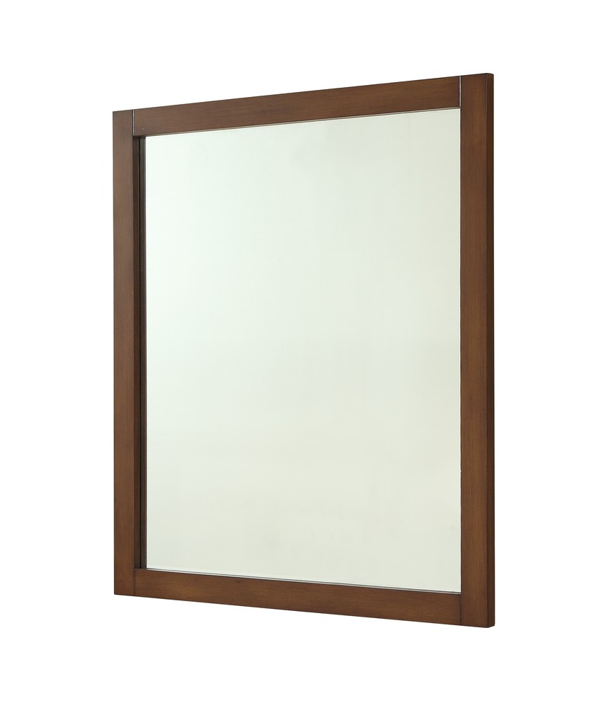 Americana 32 In. Contemporary  Mirror In Teak