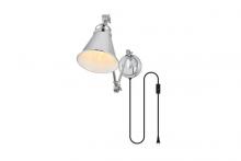 Elegant LD7328W6CH - Van 1 Light Chrome Swing Arm Plug in Wall Sconce