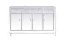 Elegant MF72001WH - 56 Inch Mirrored Credenza in White