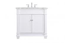 Elegant VF50036WH - 36 Inch Single Bathroom Vanity Set in White