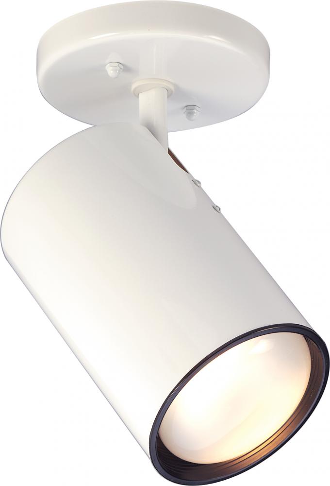 1 Light - R30 Step Cylinder - White Finish