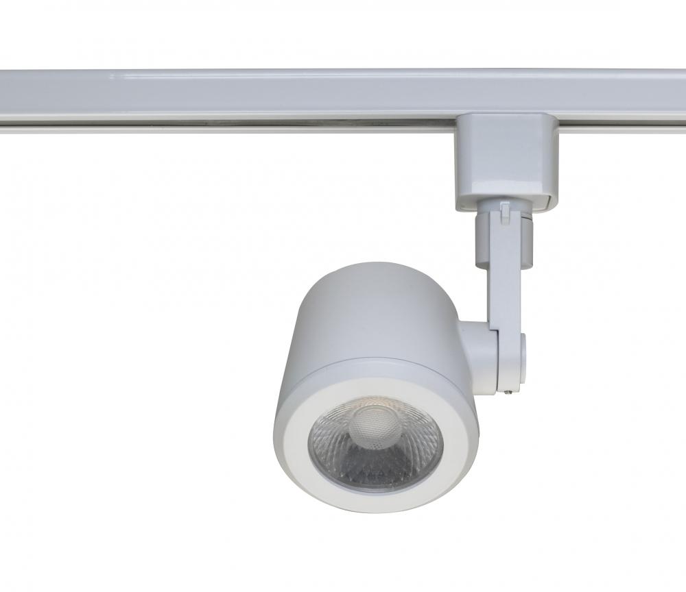 LED 12W Track Head - Taper Back - White Finish - 36 Degree Beam