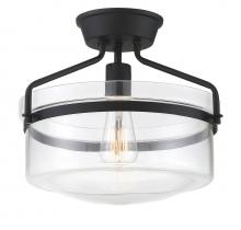 Savoy House Meridian M60011MBK - 1-Light Ceiling Light in Matte Black