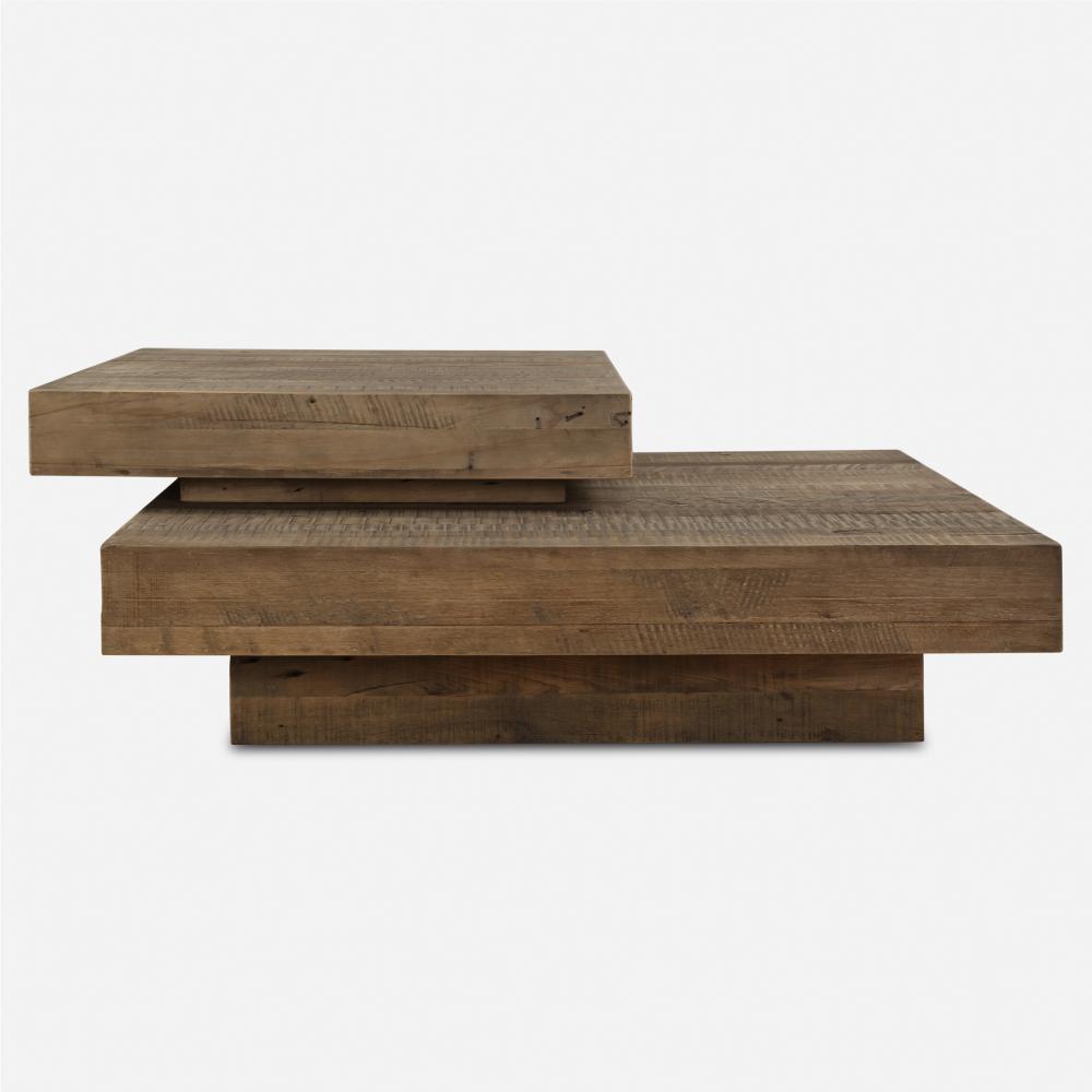 Rustic Planes Modern Coffee Table