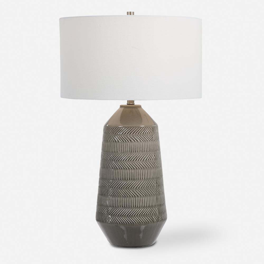 Rewind Gray Table Lamp