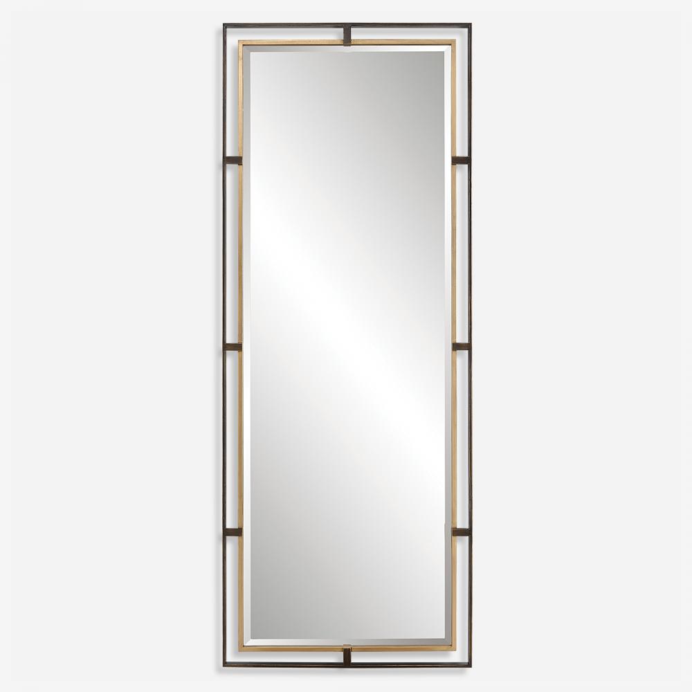 Carrizo Tall Bronze & Gold Mirror