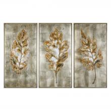 Uttermost 35334 - Champagne Leaves Modern Art S/3