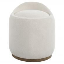 Uttermost 23186 - Swirl Swivel Sheepskin Ottoman