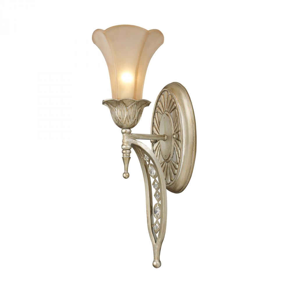 Chelsea 1-Light Wall Sconce W/Embedded Crystal