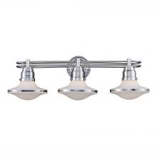 ELK Home 17052/3 - Retrospectives 3-Light Vanity Sconce in Polished Chrome with Opal White Glass