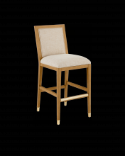 Currey 7000-0912 - Santos Sea Sand Bar Stool, Liller Malt